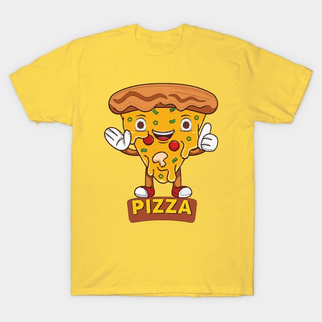 Cute Pizzaoke T-Shirt by INTELINDO